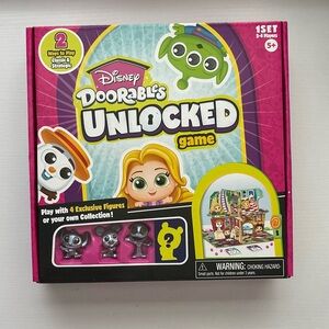 NEW Disney Doorables Unlocked! Board Game Toy With 4 Exclusive Figures!